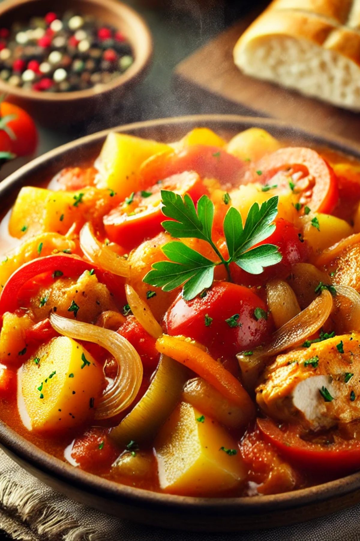 Slika jela Recept za pileći paprikaš