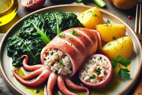 Recept za punjene lignje (posne)
