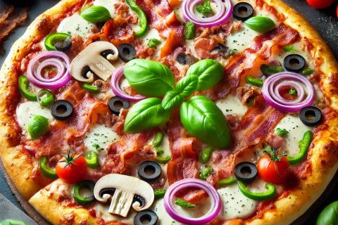 Recept za gurmansku pizzu sa slaninom