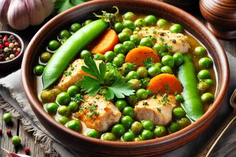 Recept za Grašak sa Piletinom