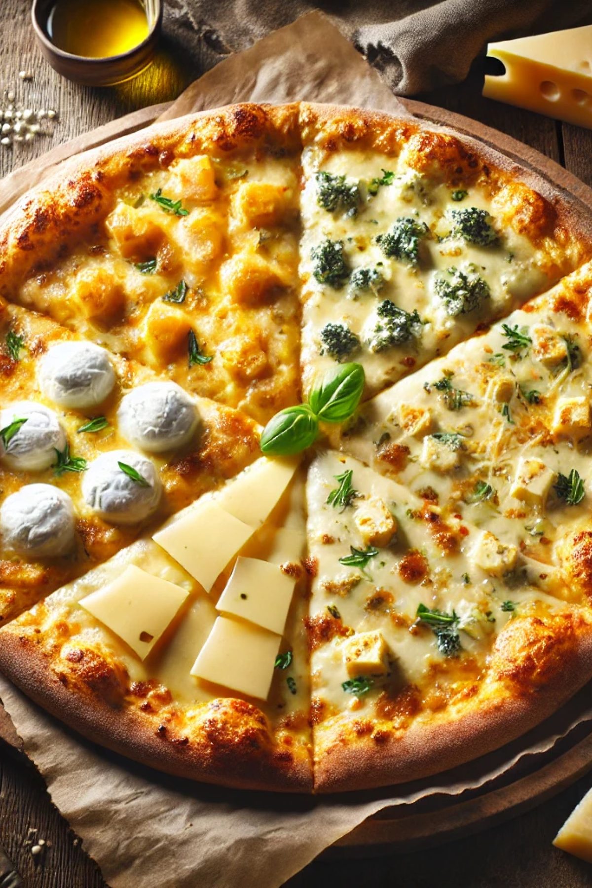 Slika jela Recept za Pizza sa Četiri Vrste Sira