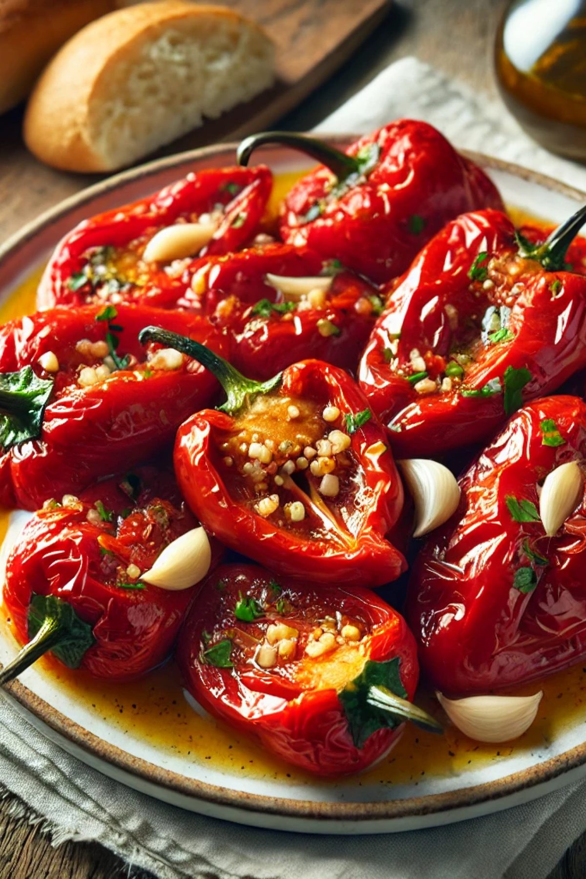 Slika jela Recept za Belolučane Paprike sa Belim Lukom