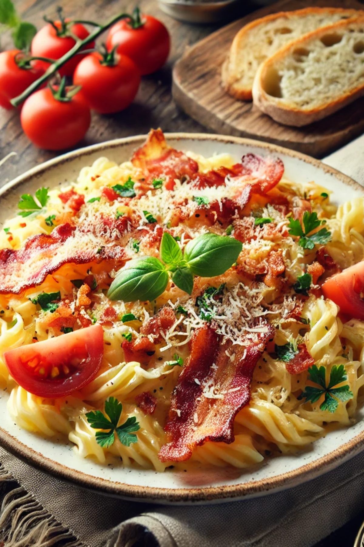 Slika jela Recept za Srpsku Pastu sa Slaninicom
