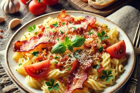 Recept za Srpsku Pastu sa Slaninicom
