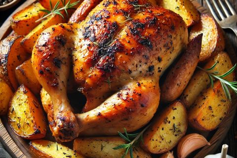 Recept za Pečeno Pile sa Krompirom