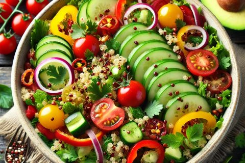 Recept za Quinoa salatu sa povrćem i avokadom