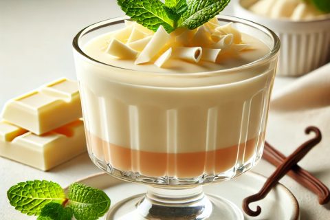 Recept za Puding od Vanile i Bele Čokolade