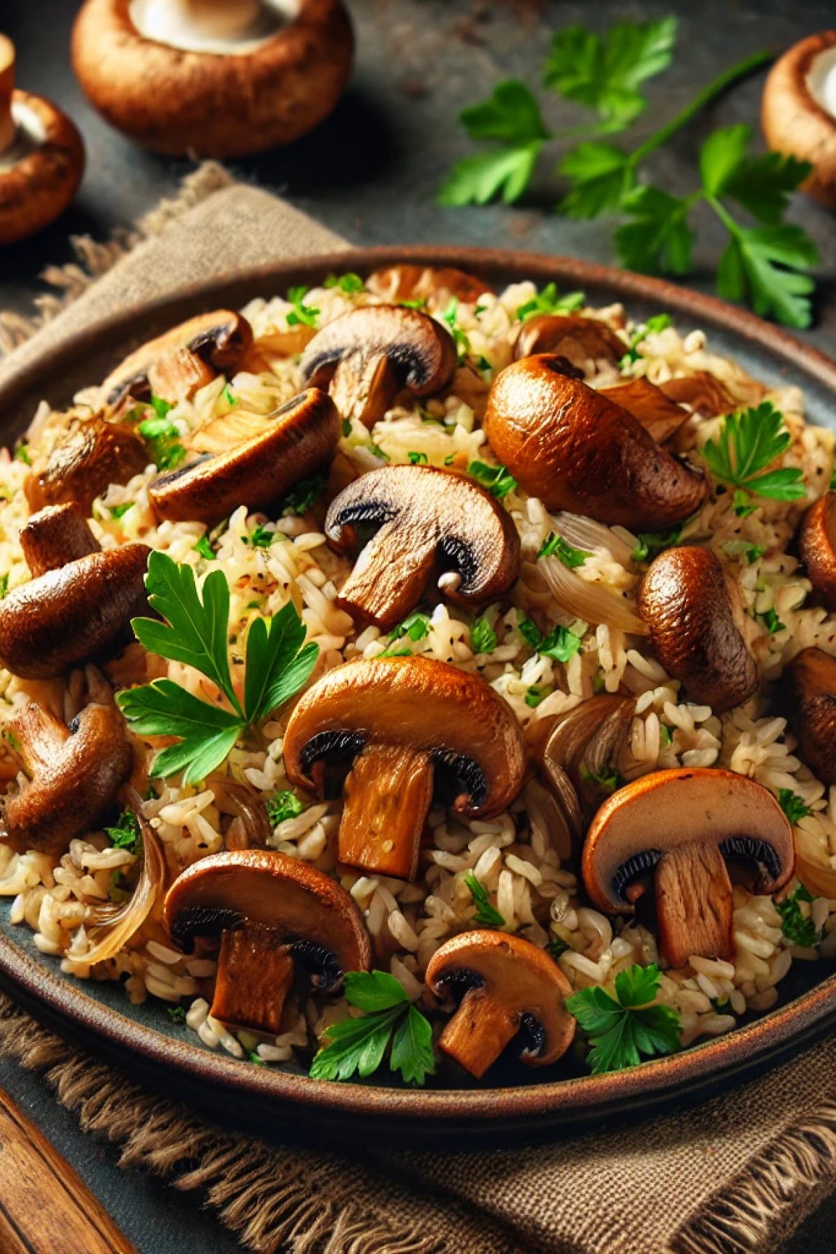 Slika jela Recept za Pilav sa Vrganjima