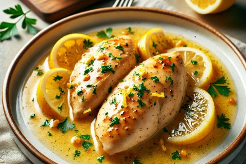 Recept za Pileći File u Sosu od Limuna i Belog Vina