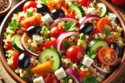 Mediteranska Salata sa Kinoa i Povrćem