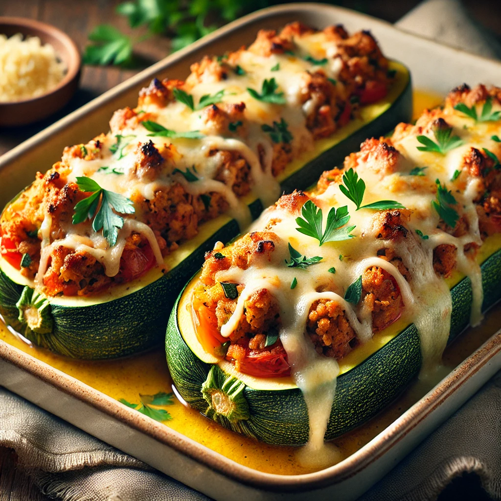 Punjene Tikvice sa Mlevenim Meso i Parmezanom