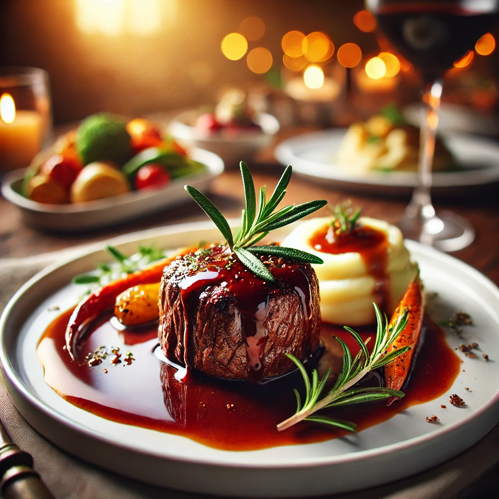 Filet Mignon u Sosu od Crnog Vina