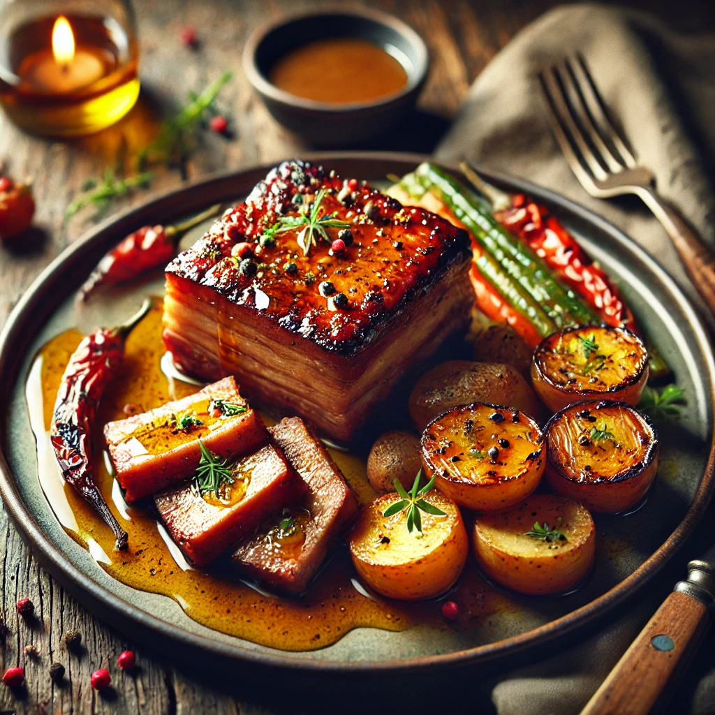 🥩 Sočna Svinjska Prsa u Medeno-Senf Sosu – Savršena Večera!