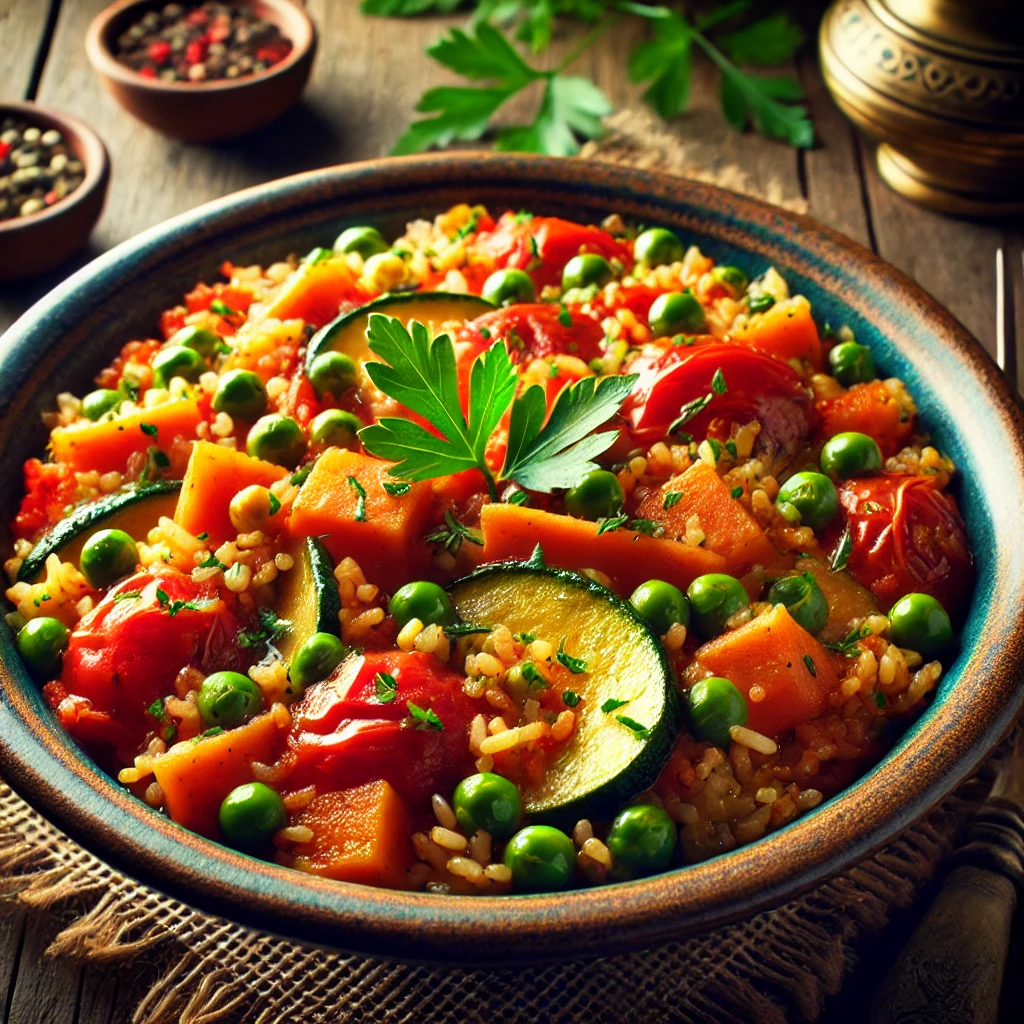 🍲 Gurmanski Đuveč sa Povrćem – Tradicionalni Ukus u Posnoj Verziji