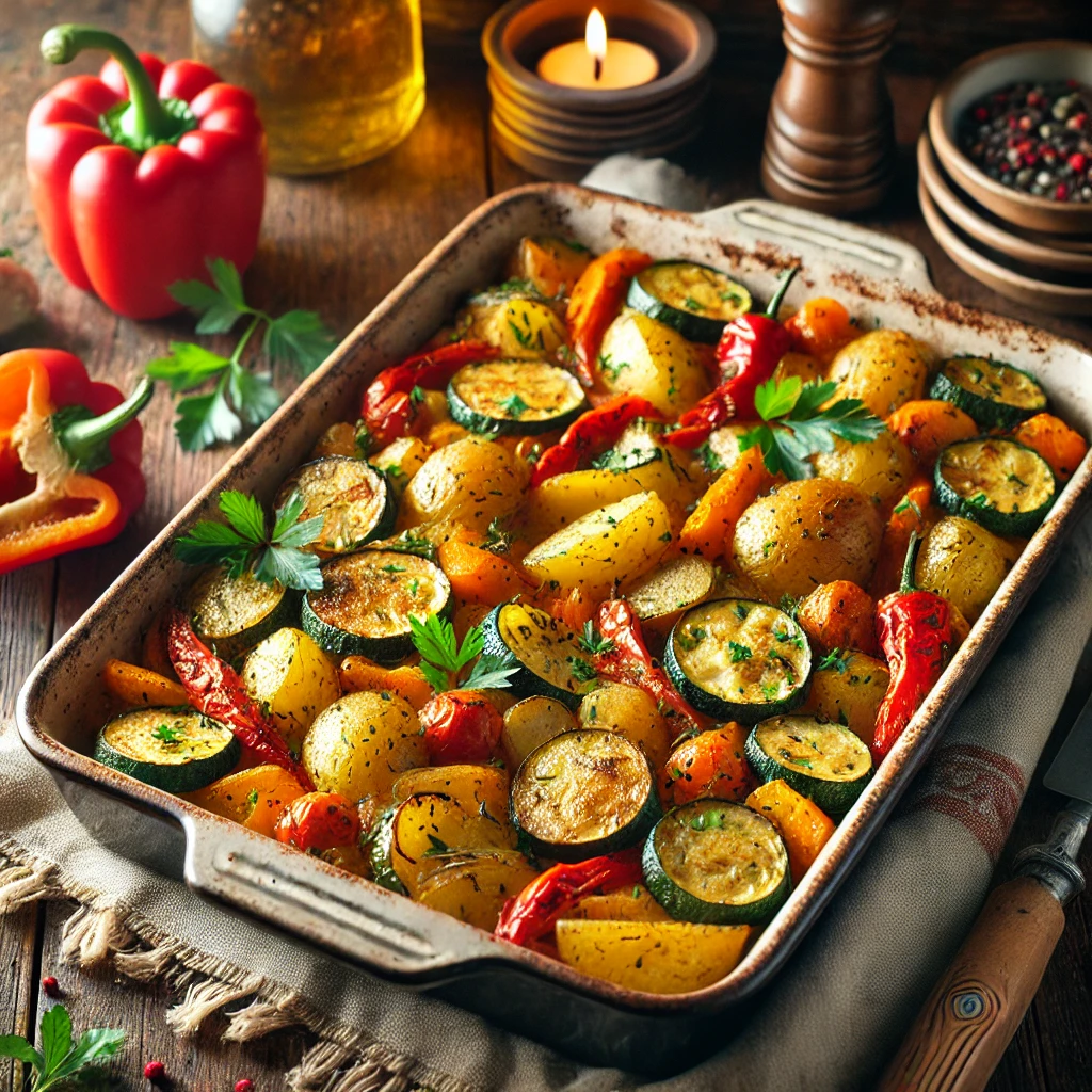 🥘 Zapečeni Krompir sa Povrćem – Savršen Posni Ručak