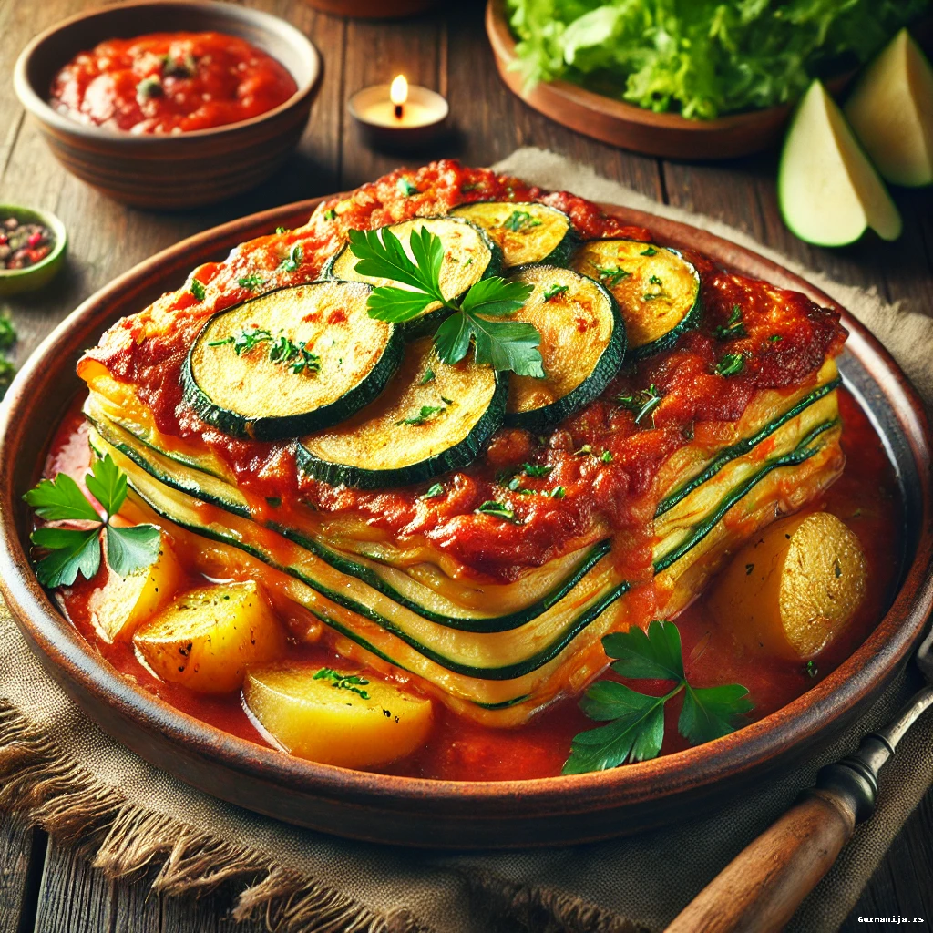 🍽️ Posna musaka od tikvica – Lagana i ukusna!