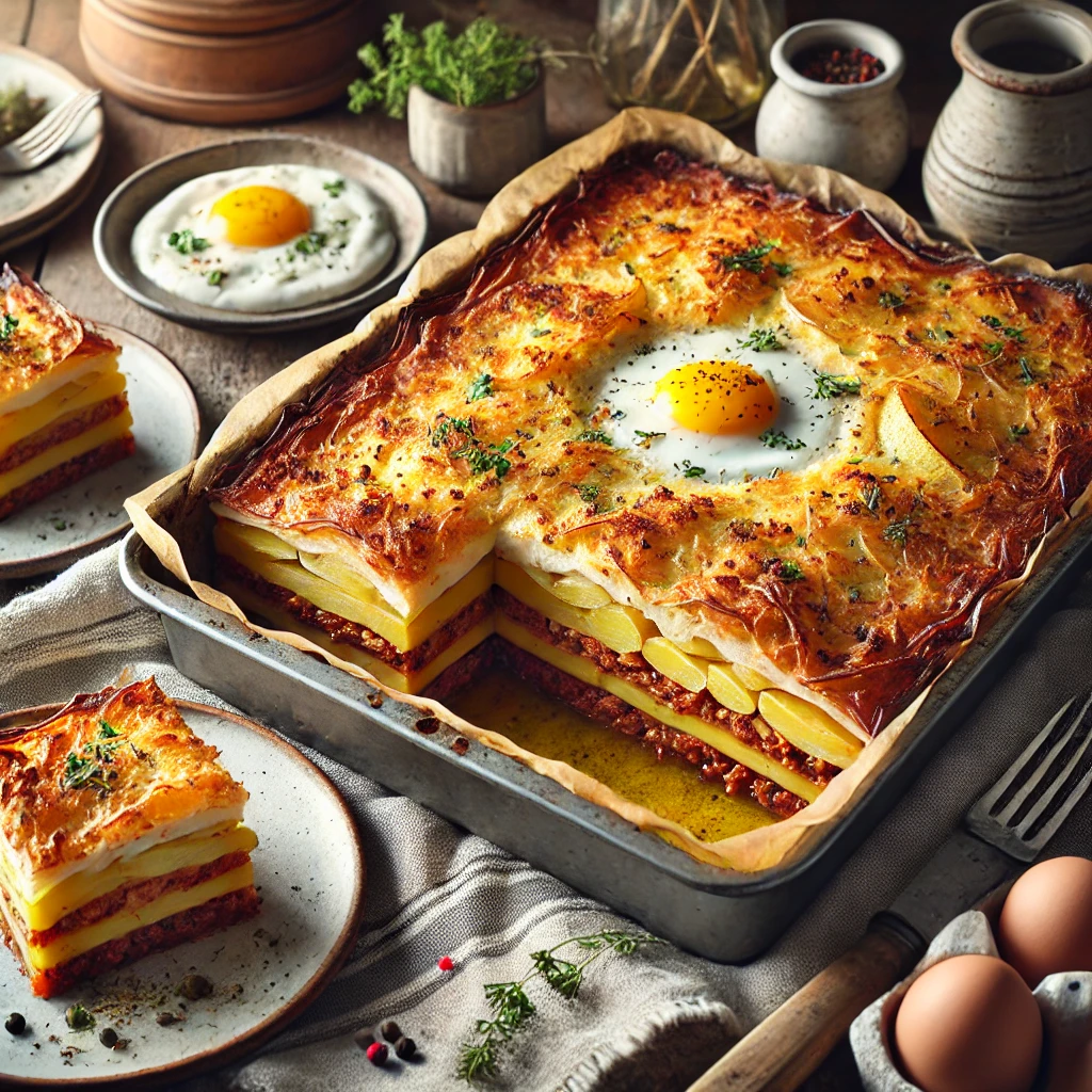 🥘 Musaka sa mlevenim mesom i krompirom – Domaći klasik koji uvek uspe