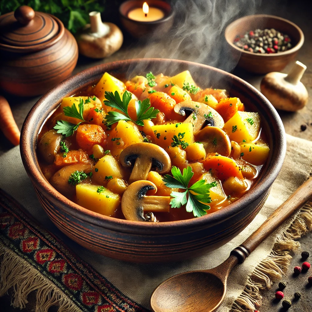 🍲 Posni paprikaš od povrća sa krompirom i pečurkama – Ručak za Veliki petak