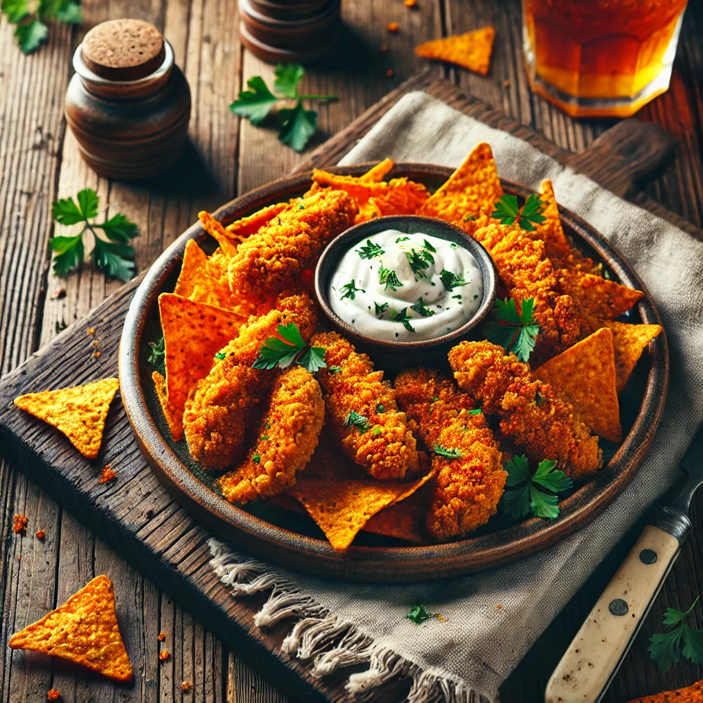 🥔 Hrskavi Pileći Štapići u Doritos Paniranju