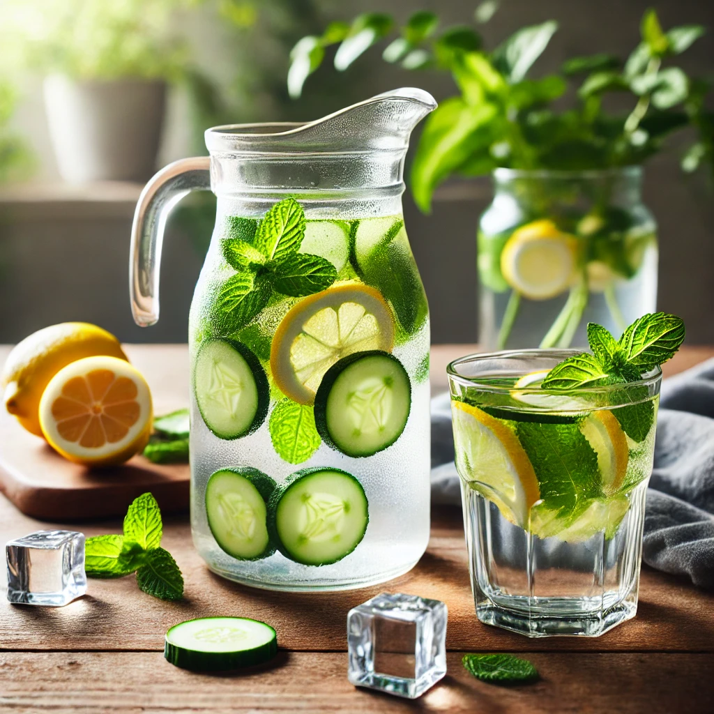 🥒🍋 Detox napitak sa krastavcem, limunom i nanom