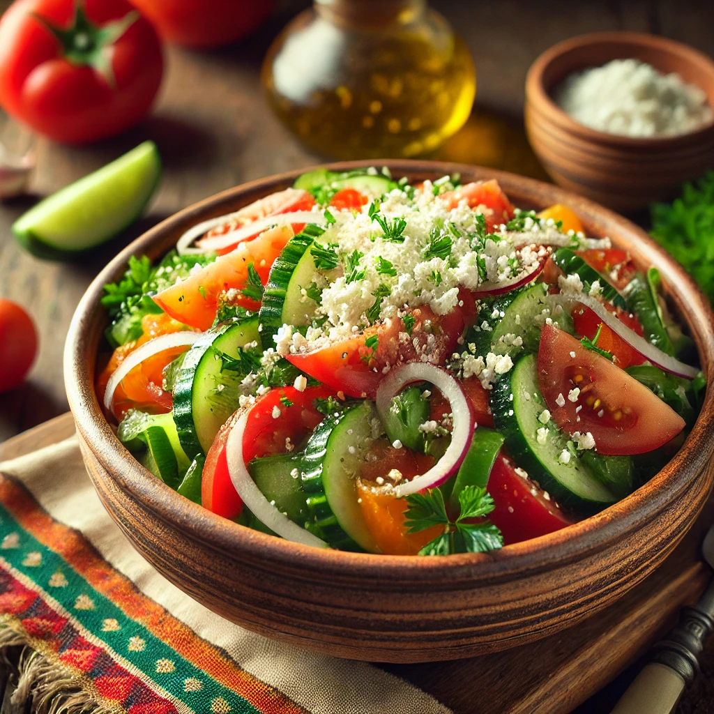 🥗 Šopska salata – Tradicionalno osveženje iz regiona