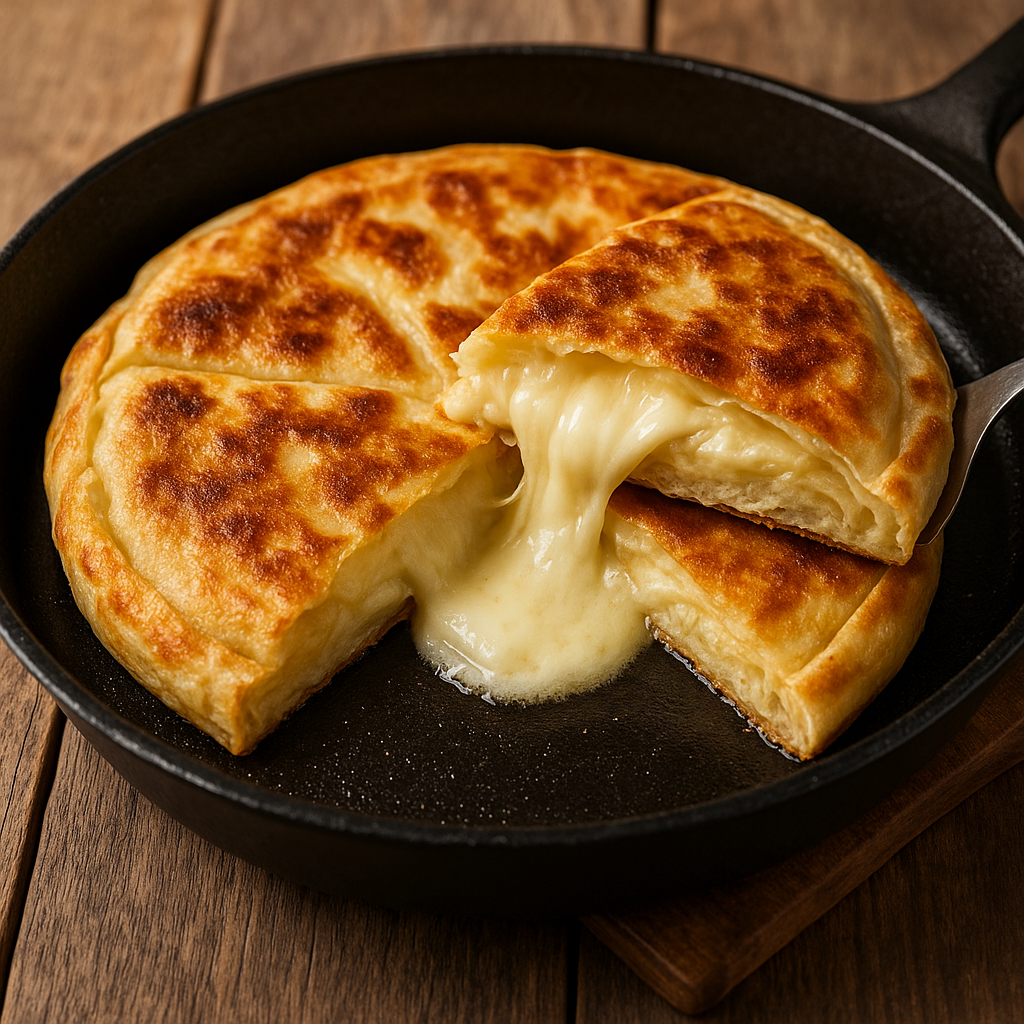 🧀🔥 Lava burek iz tiganja – bez pećnice, bez čekanja