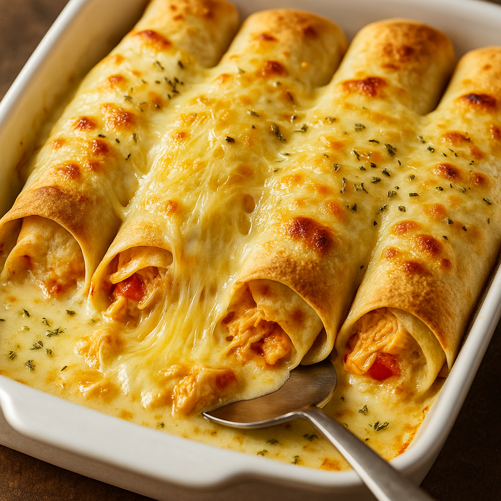 🌮🔥 Sočne zapečene tortilje sa piletinom i sirom