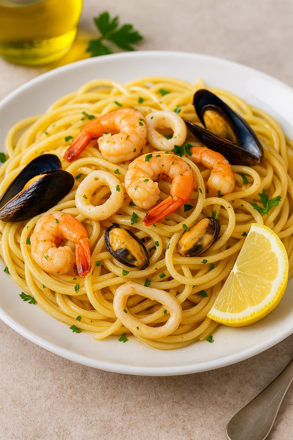 🦐🍝 Špagete sa morskim plodovima – brzo, aromatično, kao iz restorana