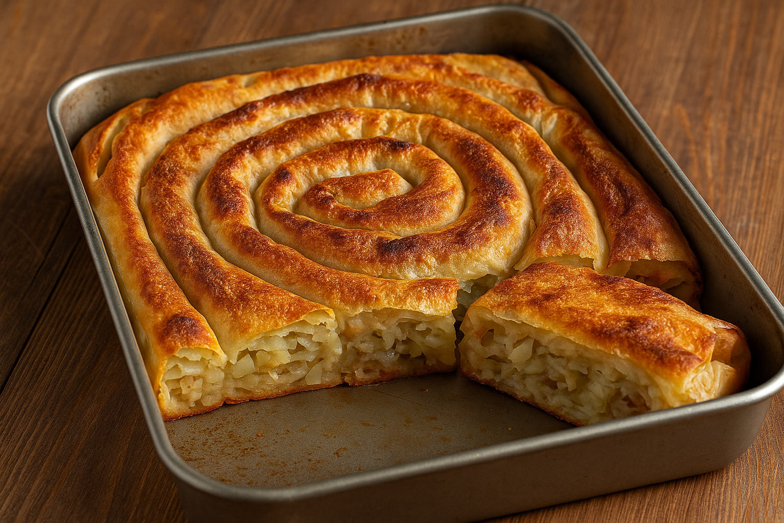 🥔🧅 Hrskava pita sa krompirom i crnim lukom