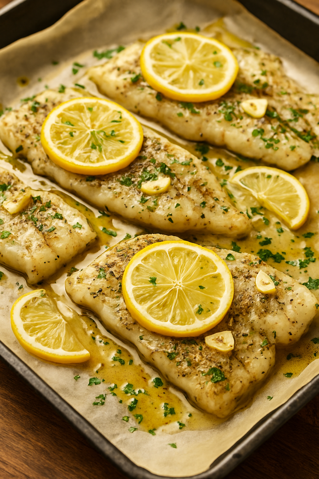 🐟 Fileti oslića iz rerne sa limunom i začinskim biljem – lagano, a mirisno