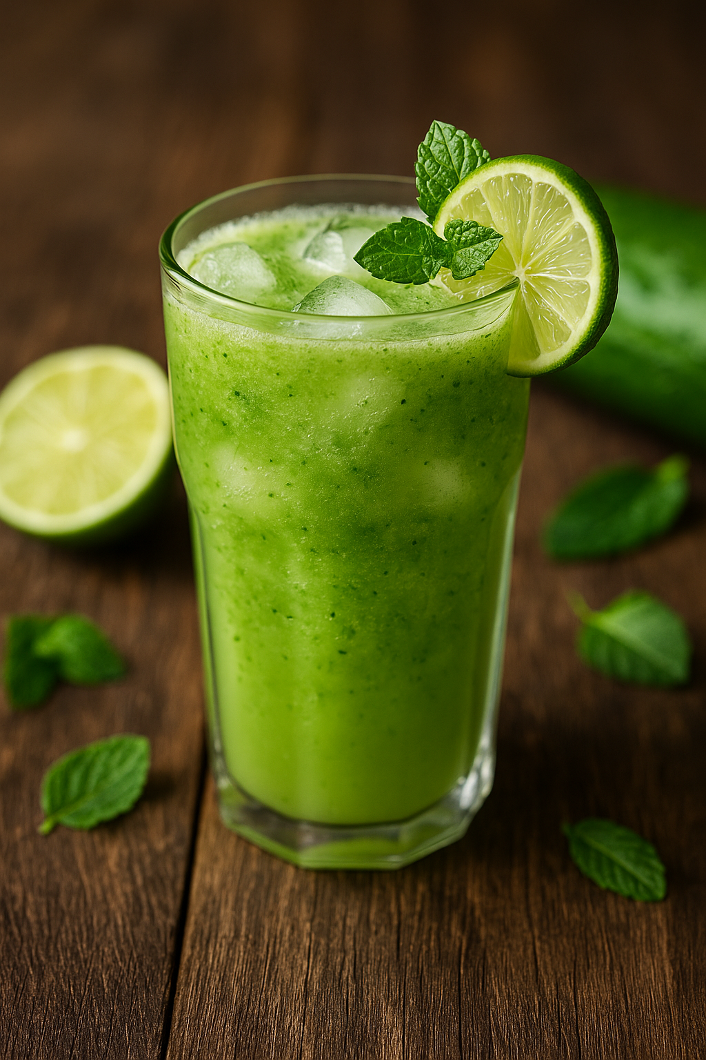 🥒 Zeleni detox napitak sa krastavcem, limetom i nanom – sveže, lagano i čisti telo