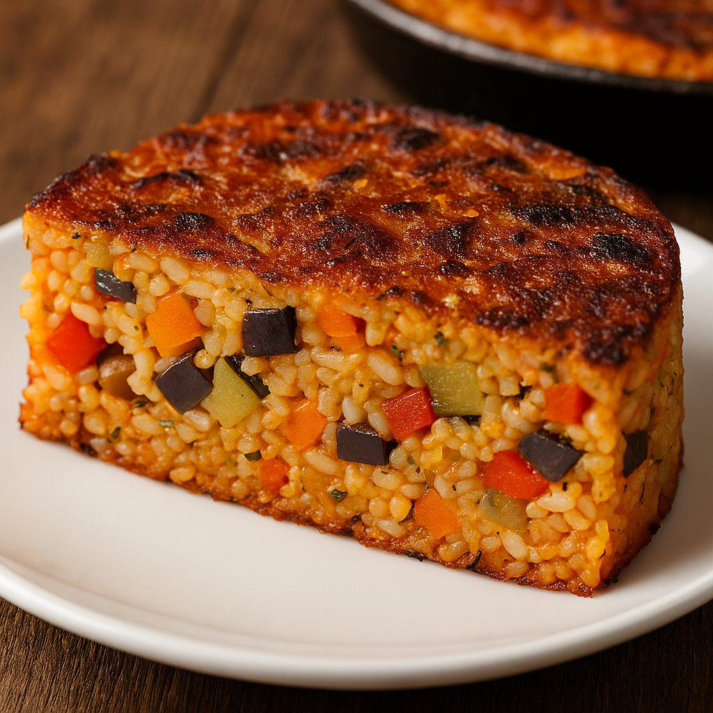 🥕 Posna đuveč torta – slojevita, zapečena i puna povrća