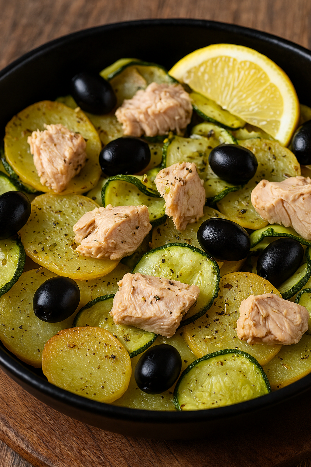 🐟 Tunjevina iz rerne sa povrćem i maslinama – mediteranski ručak bez stajanja za šporetom