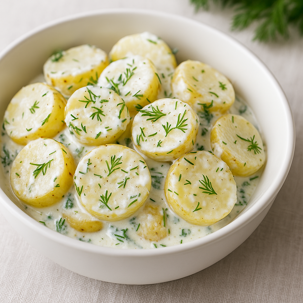 🥔 Salata sa mladim krompirom, jogurtom i mirođijom – hladna, kremasta i osvežavajuća