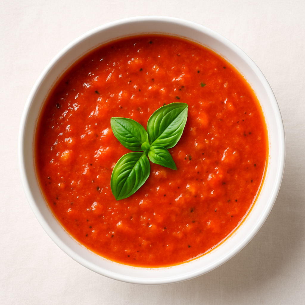 🍅 Letnja paradajz čorba sa bosiljkom i pirinčem – lagana, mirisna i gotova za 20 minuta