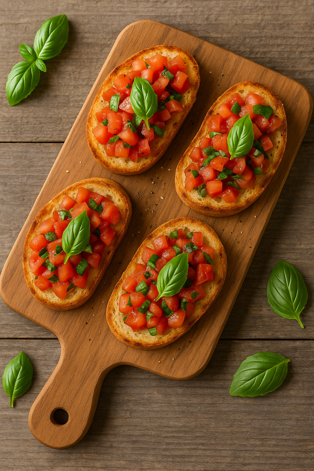 🥖 Bruskete sa paradajzom i bosiljkom – letnje predjelo koje miriše na Italiju