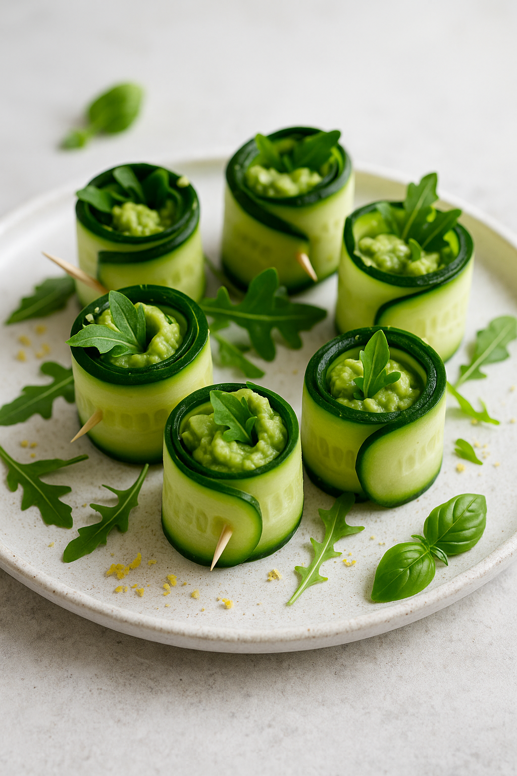 🥑 Hladne rolnice sa avokadom i krastavcem – lagane, hrskave, letnje