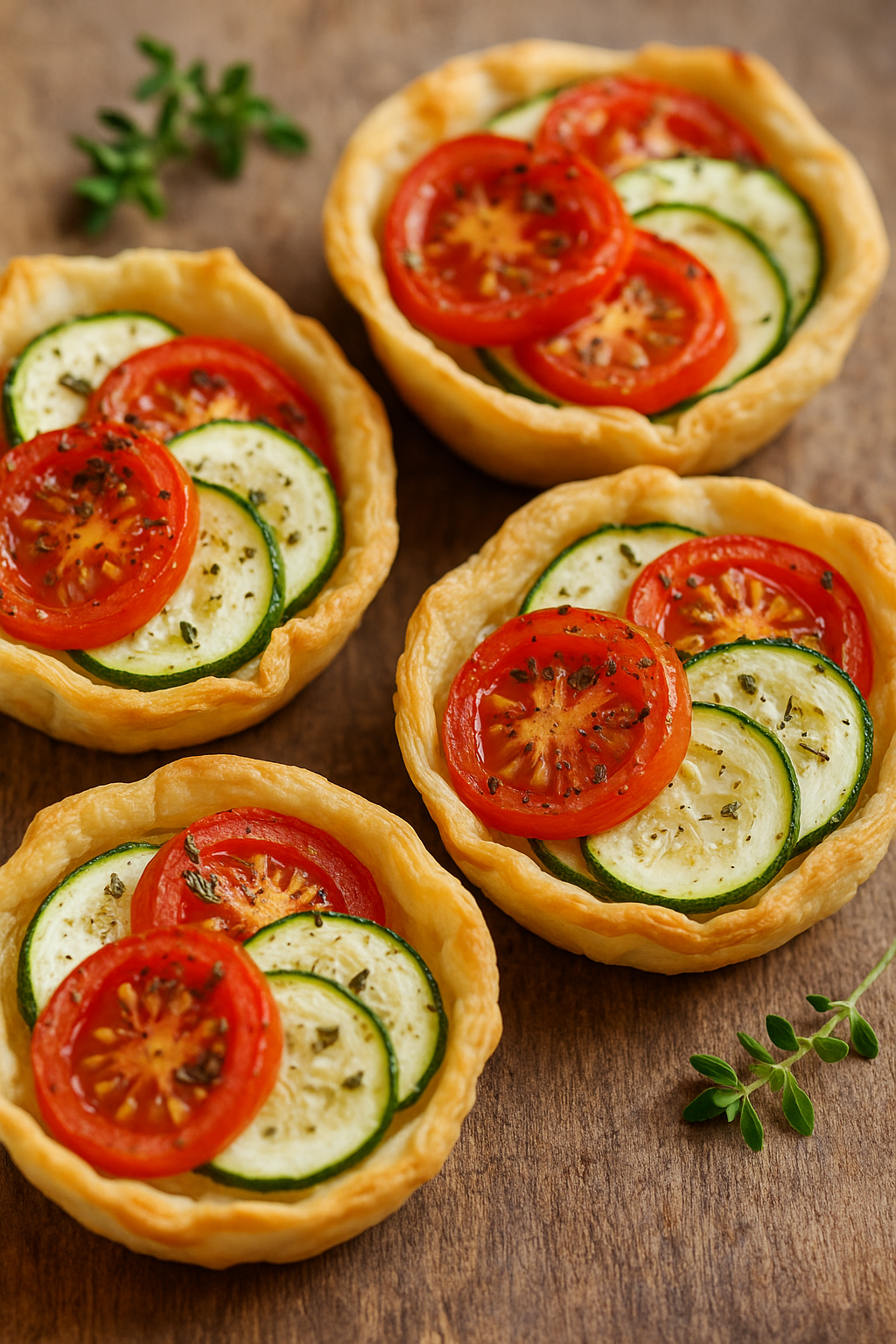 🍅 Letnje mini pite sa paradajzom i tikvicom – mekane, mirisne, idealne za piknik