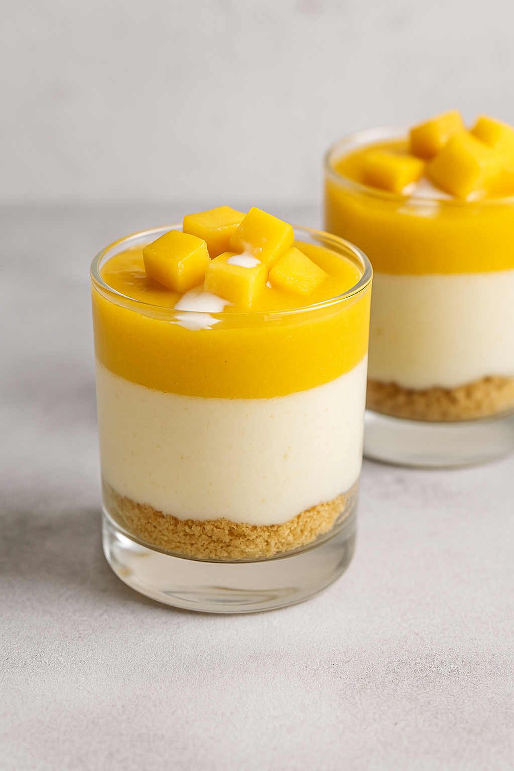 🥭 Letnji desert u čaši sa mangom i kokosom – tropski sloj po sloj