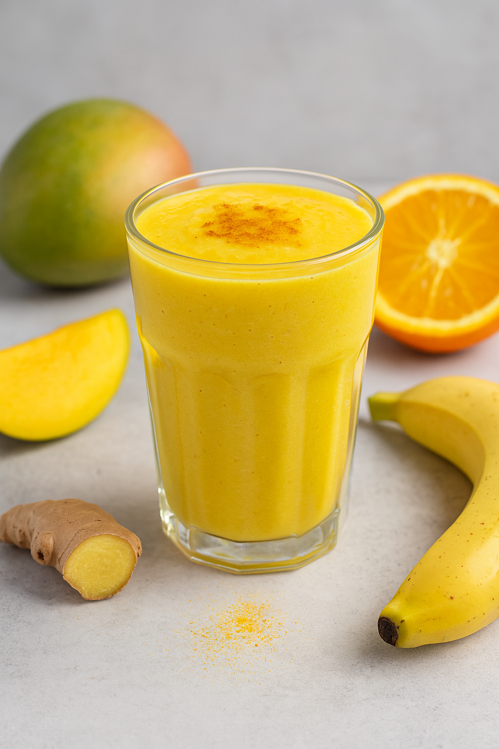🥭 Zlatni smuti sa mangom, kurkumom i đumbirom – antiinflamatorna bomba