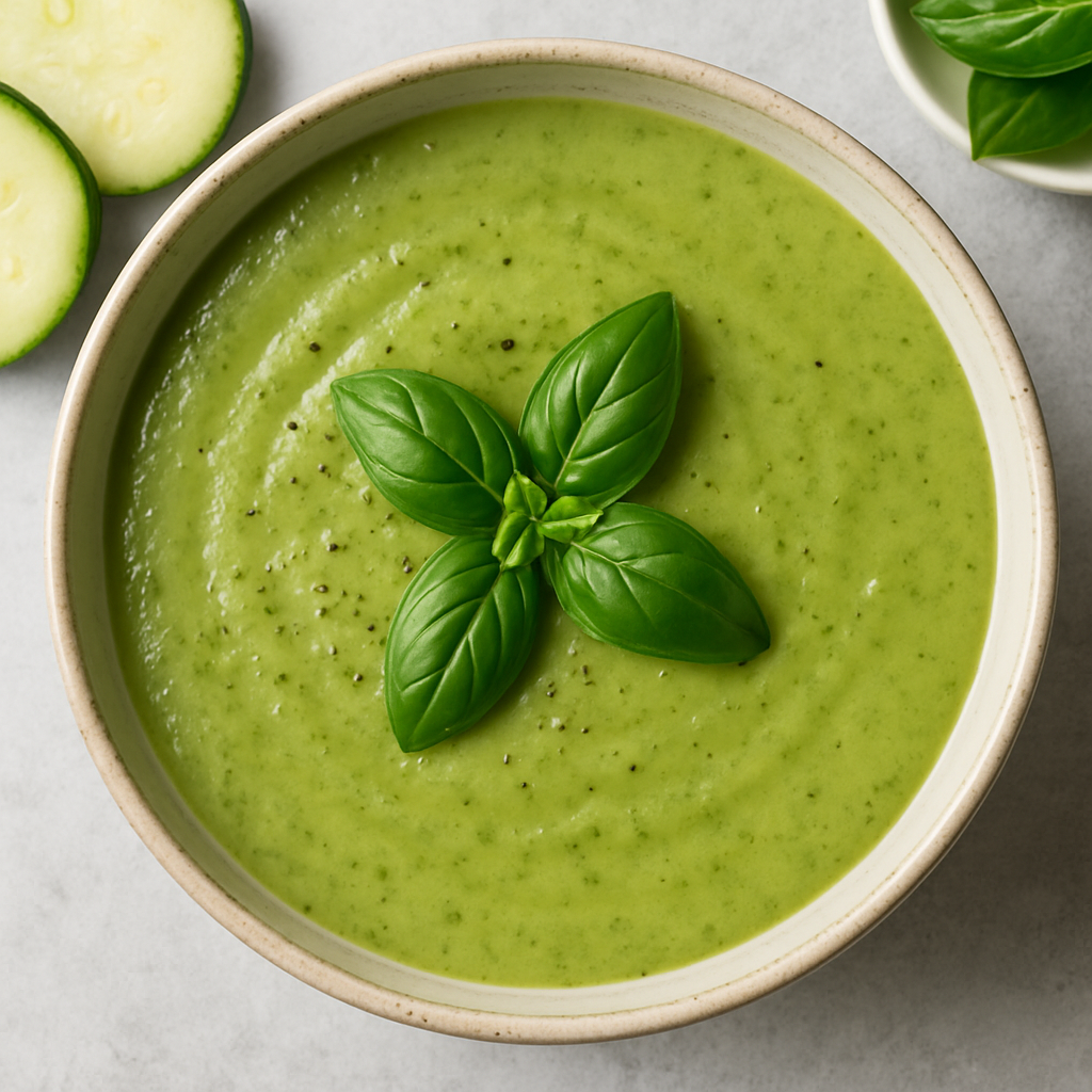 🥒 Krem čorba od tikvica i bosiljka – lagana, zelena i mirišljava