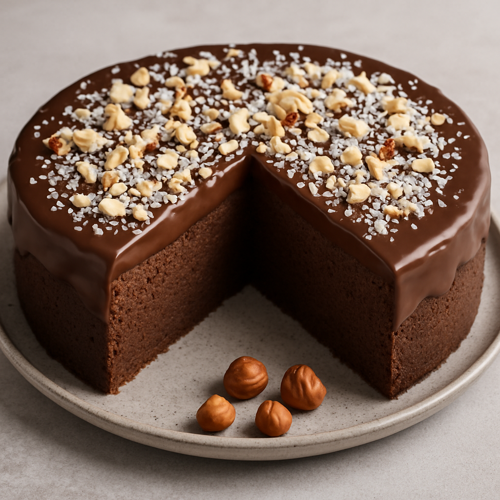 🎂 Čokoladna torta sa lešnicima i kokosom – bez brašna, bogata i baršunasta