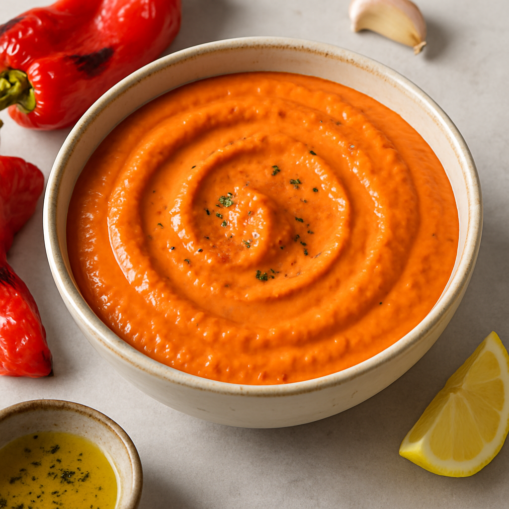 🌶️ Kremasti sos od pečene paprike i belog luka – pun ukus i mekoća za sva jela