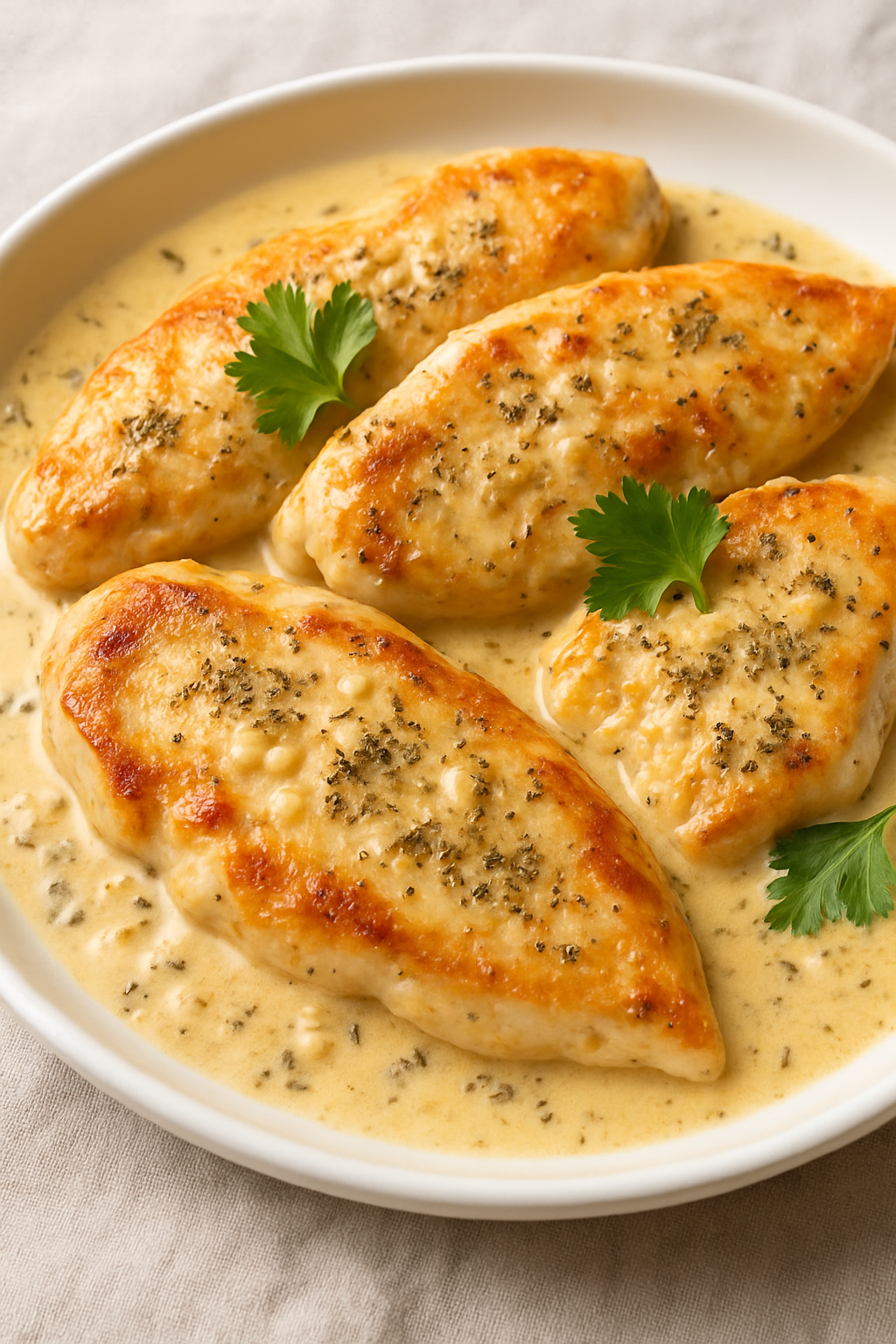 🍗 Piletina u kremastom sosu od belog luka – ručak iz snova!
