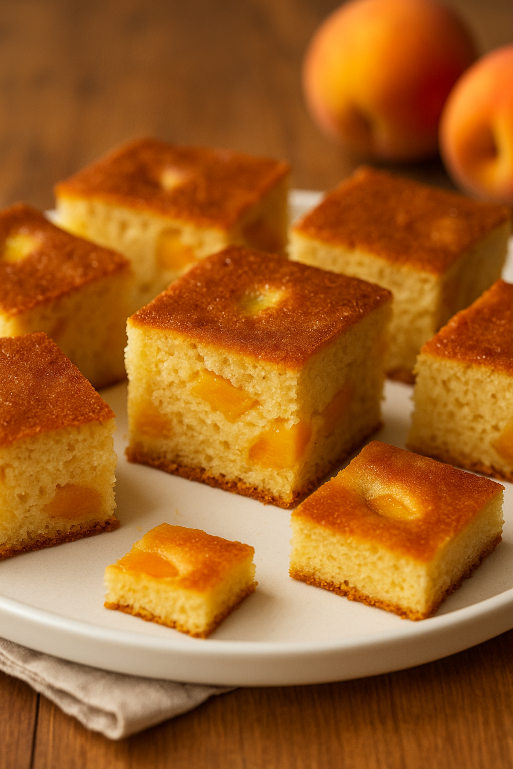 🍑 Posni kolač sa breskvama i grizom