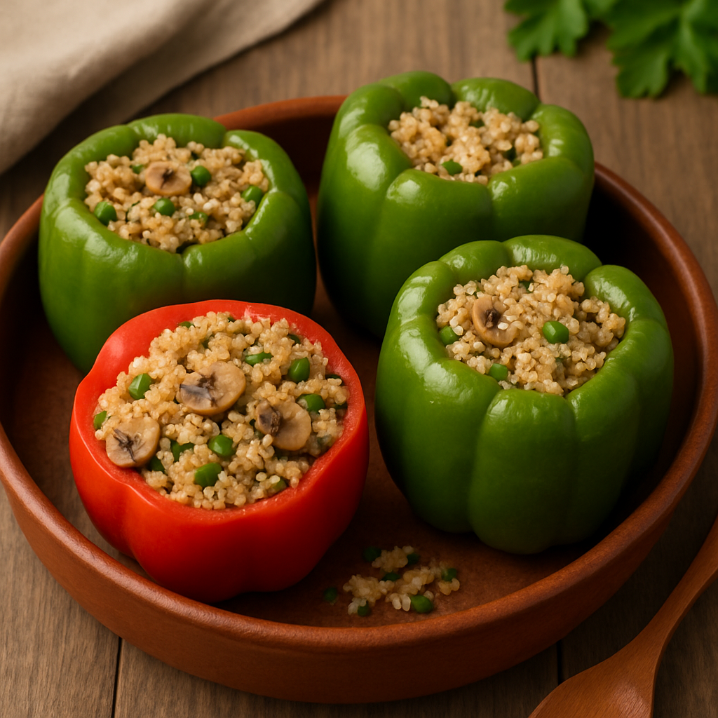 🍛 Punjene paprike sa kinoom i pečurkama