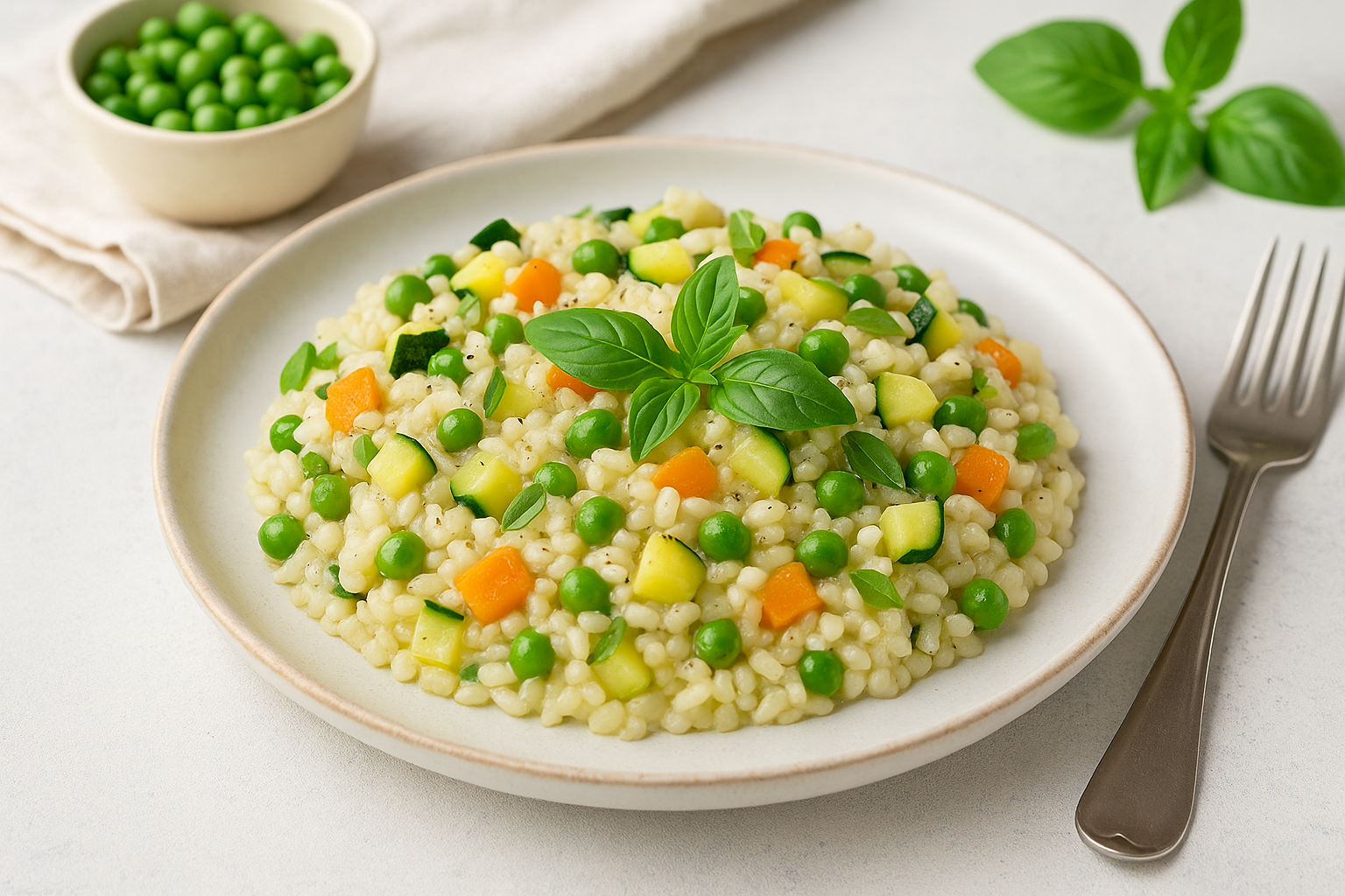 🥕 Letnji rižoto sa povrćem i bosiljkom