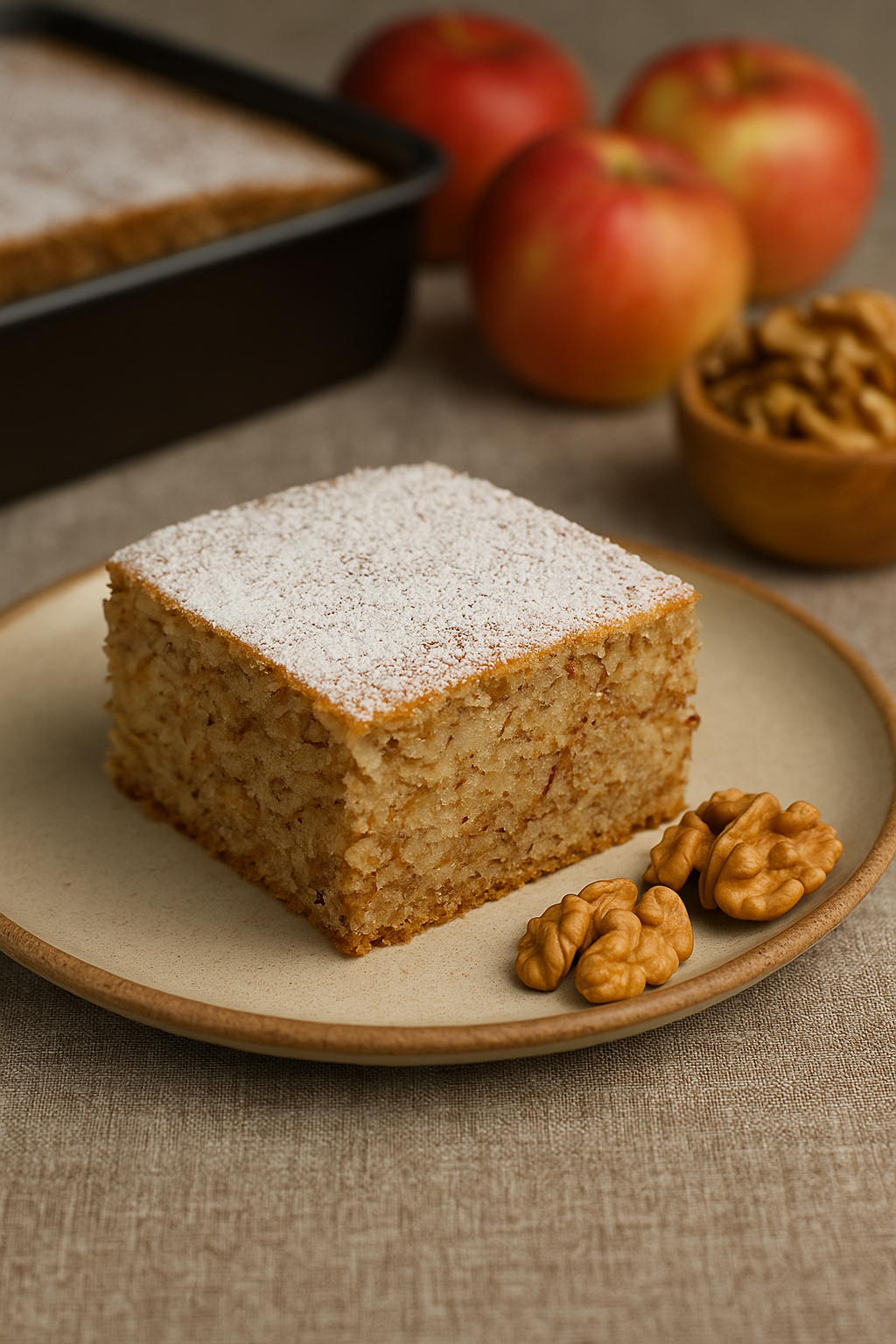 🍎 Posni kolač sa jabukama i orasima