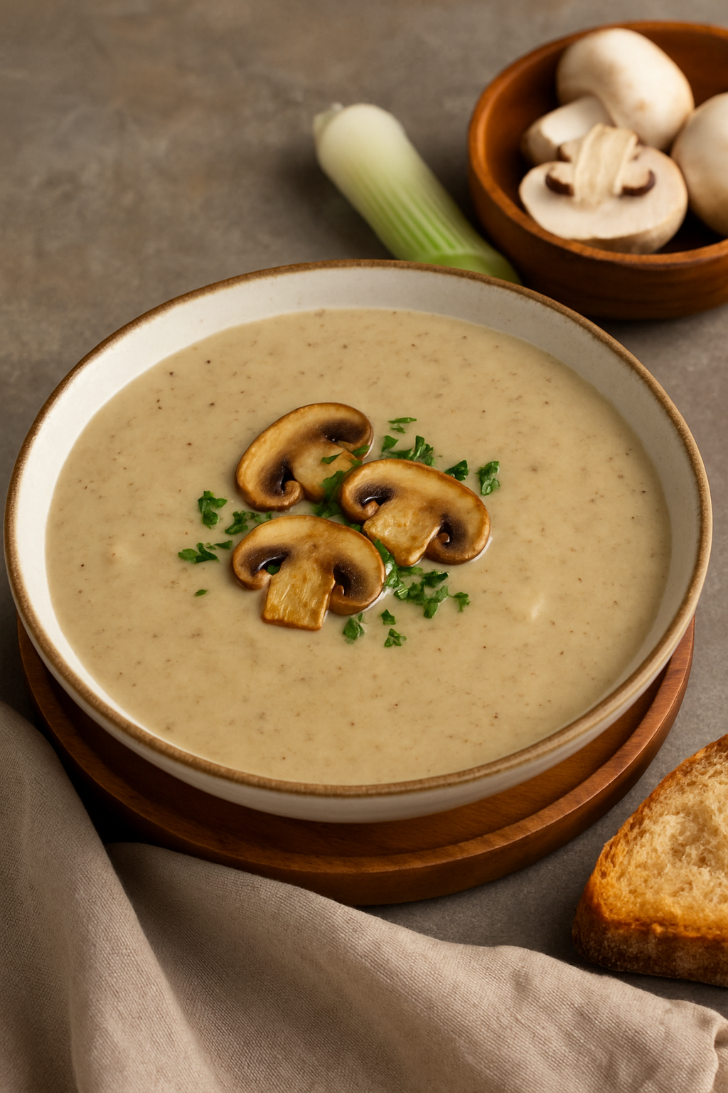 🍄 Krem čorba od pečuraka i praziluka