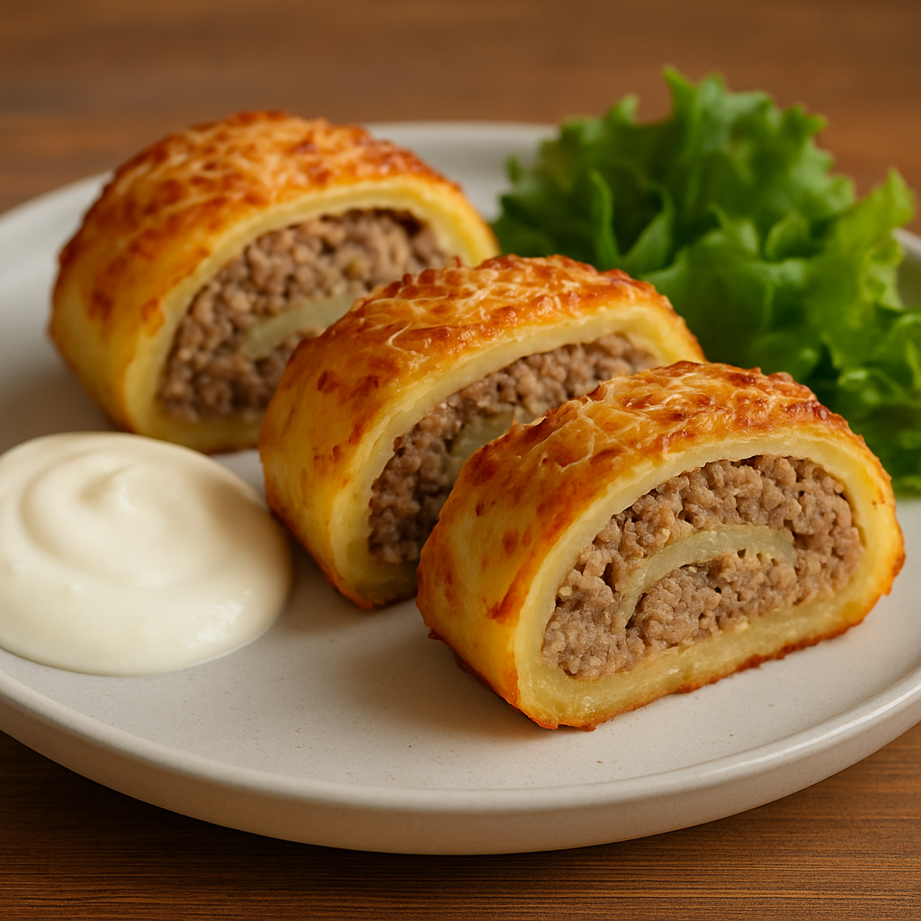 🍛 Sočni Musaka Rolati od Mlevenog Mesa i Krompira 🥔🧅